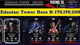 Edenian Tower Boss Battle 200 & 170,190 Fight + Reward MK Mobile