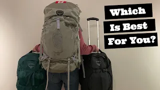 Carry On vs Checked Luggage | Fairview 40L, Sojourn 45L, Aura 65L Review