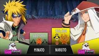 Naruto Vs Minato Power Levels