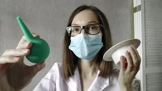 Асмр врач отоларинголог / ЛОР / Asmr ears cleaning / asmr doctor otolaryngologist / wax removal