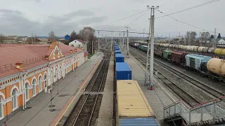 Ульяновская область город Инза Вокзал прибытие поезда