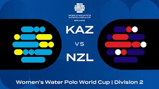 LIVE | Kazakhstan vs  New Zealand | Women's Water Polo World Cup 2023 | Berlin