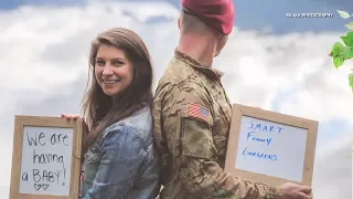 After Suffering Miscarriage Wife Surprises Military Husband With Pregnancy