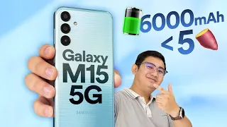 Review nhanh Galaxy M15 5G chưa đến 5 triệu: viền dày, Dimensity 6100+