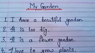10 Lines Essay on My Garden in English  | My Garden essay