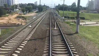 Отправление поезда из  Минска в Гомель