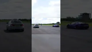 800hp BMW M5 vs Ferrari 488 Pista  Drag Race