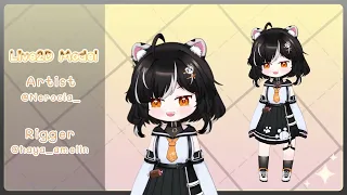 BlancTiger chibi model showcase [Live2D Vtuber]