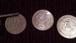 Invaluable? 50 pesos Coyolxauhqui 1983 en Acero. Falsa?Prueba?Coleccionismo Numismático en Libertad