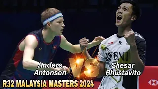 Shesar Hiren Rhustavito vs Anders Antonsen || R32 Malaysia Masters 2024