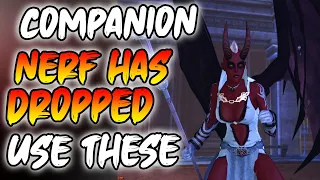 What COMPANIONS should you be using for DPS AoE + ST in Neverwinter