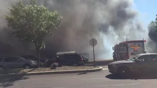 HUGE FIRE AT WALMART!