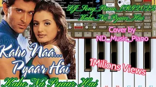 Kaho Na Pyar Hai | Tutorial  Song Piano Mobile Tune ORG2023