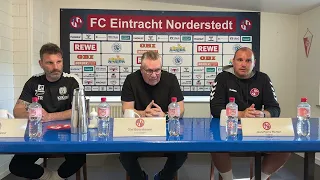Pressekonferenz nach dem Spiel Eintracht Norderstedt - SV Meppen | 12.05.2024
