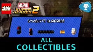 Lego Marvel Super Heroes 2 - ALL MINIKITS, STAN LEE, CHARACTER TOKEN, LEVEL 11 Symbiote Surprise