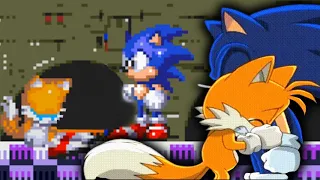 SAD SONIC CREEPYPASTA | DON'T LEAVE ME | | TAILS DIES BECAUSE OF SONIC [Sonic Horror Game]