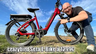 Un vélo électrique idéal en ville et en randonné  le crazybird Seta E-Bike cadre hollandais