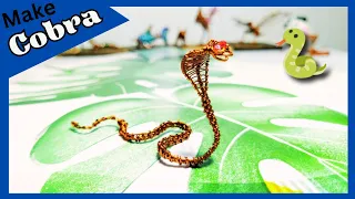 DIY wire  animal sculpture | How to make Cobra by wire | Simple and easy handmade process.