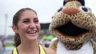 Gesa Krause (GER) after first place in the 3000m Steeple Chase