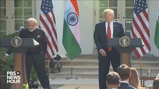 Trump and India PM deliver joint statement at White House