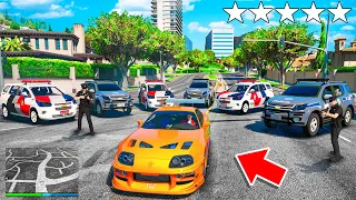 DEI FUGA DA POLÍCIA no GTA RP com o TOYOTA SUPRA (FUI PEGO?)