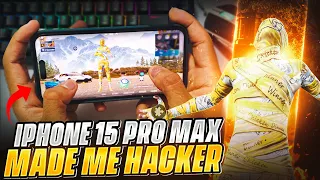 iphone 15 Pro Max Made Me Hacker💥☠•2 Thumb+Gyroscope🥶•90 FPS  Gameplay💥•BGMI/PUBG MOBILE•