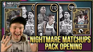 ОТКРЫТИЕ MATCHUP NIGHTMARES & MONSTER MASH PACK! | NBA Live Mobile: 20 наборов S4 Halloween Weekend 