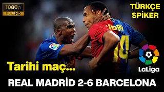 Real Madrid 2-6 Barcelona | 2009 • TÜRKÇE SPİKER • HD