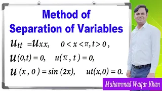 PDE:Wave Equation -Separation of variable Method