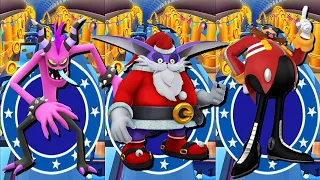 Sonic Dash - Santa Big vs All Bosses Zazz Eggman - All New 32 Characters Unlocked