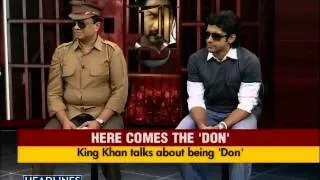 Don 2 stars in Headlines Today studio. Part 2 of 6