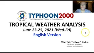 T2K Tropical Weather Analysis for June 23-25, 2021 (Wed-Fri) [English Ver]