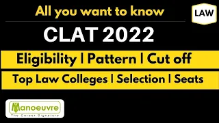 All About - CLAT 2022 | Eligibility | New Pattern | Selection Process | Cut off| Top Law Colleges..
