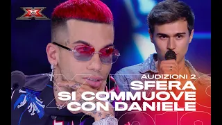 Sfera Ebbasta si commuove per il padre di Daniele | Audizioni 2