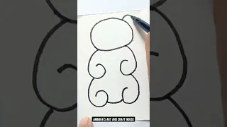 🔴 Draw Teddy Bear From Numbers 🐻 | Easy Drawing | Figure Drawing #shorts #ytshorts #drawing