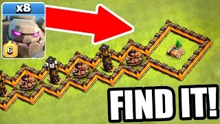 ALL GOLEMS vs THE HIDDEN SHRINK TRAP! IMPOSSIBLE.....OR NOT!? - Clash Of Clans