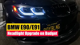BMW E90/E91 Headlight Upgrade on Budget Best Affordable Options for Improved Style and Functionality