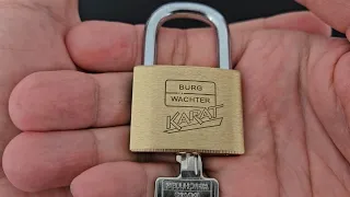 Burg Wachter Karat 217/40 padlock picked