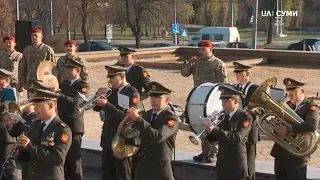 Військовий оркестр 27-ї сумської артбригади взяв участь у всеукраїнському флешмобі
