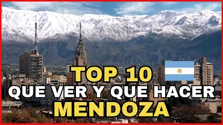 TOP 10 DE MENDOZA 🇦🇷. QUE VER Y QUE HACER EN MENDOZA. ARGENTINA