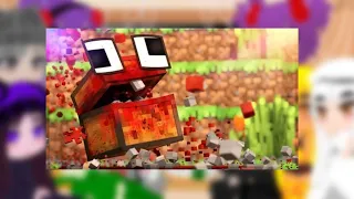 Mob Talker React To OM NOM NOM (Minecraft Animation) by Blue Monkey (really short)