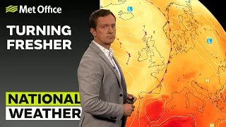 28/06/23 – Turning Fresher – Afternoon Weather Forecast UK – Met Office Weather