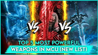 Top 5 Most Powerful Weapons Of MCU | After Thor Love and Thunder | #shorts