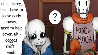 Sans's weird behavior worries Papyrus. (Undertale Comic Dub & Animation Compilation)