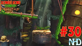 Let's Play Donkey Kong Country Returns (pt30) Forest 5-2 Clingy Swingy