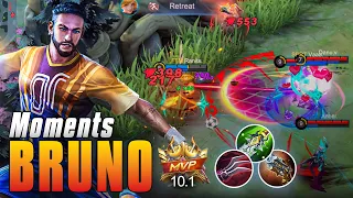 BRUNO BEST BUILD 2023 THE KEY TO UNSTOPPABLE DAMAGE - MOBILE LEGENDS