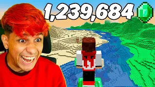 Consegui 1.239.684 Esmeraldas no Minecraft