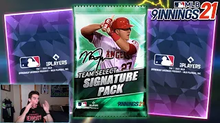 MLB 9 Innings 21 - Team Select Signature and Diamond Prime Pull Pack Opening!