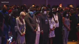 Rev. Al Sharpton, George Floyd memorial attendees hold 8 minutes & 46 seconds of silence