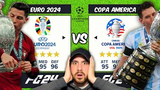 EURO 2024 vs COPA AMERICA 2024 sur FC 24 !